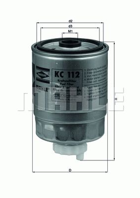 Mahle Branslefilter Kc