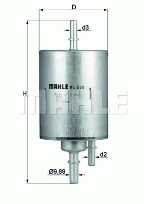 MAHLE ORIGINAL Fuel Filter AUDI KL 570 4F0201511B,4F0201511D,4F0201511B 4F0201511D,70364453,4F0201511B,4F0201511D,4F0201511B,4F0201511D