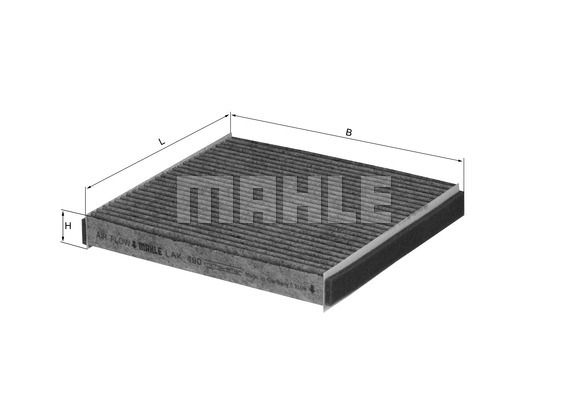 MAHLE ORIGINAL Pollen filter TOYOTA,SUBARU,LAND ROVER LAK 490 1780087820000,CPLA18D483AA,C2S52338 T2H54544,LR036369,LR161566,8713950060,8713950100