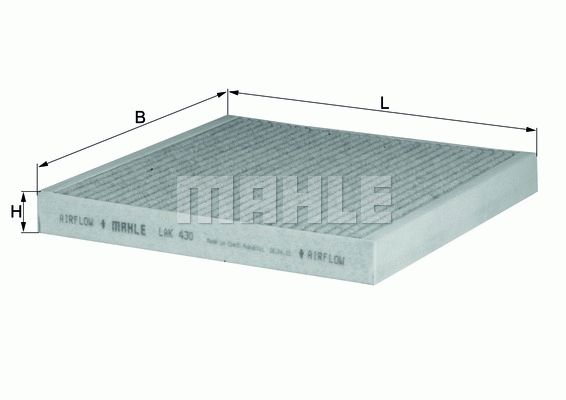 MAHLE ORIGINAL Pollen filter RENAULT,SMART LAK 430 70381280,4518300018,4538350300 A4518300018,A4538350300,272774711R,4518300018,4538350300,A4518300018