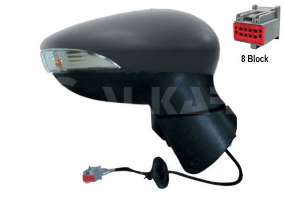 ALKAR Wing mirror Right 6112394 Outside mirror,Side mirror FORD,Fiesta Mk6 Schrägheck (JA8, JR8),Fiesta Mk6 Limousine,Fiesta Mk5 Limousine (JAS, JBS)