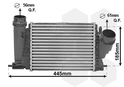 Intercooler, charger 43014701 International Radiators