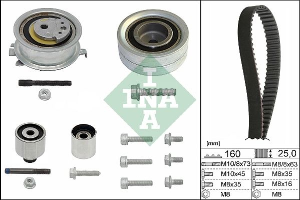 INA Timing belt kit VW,AUDI,SKODA 530 0550 10 036109244K,038109244P,03L109119B 03L109119C,03L109119E,03L109119G,03L109119J,03L109243B,03L109243C