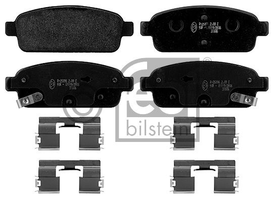 Fits Vauxhall Astra MK5 1.3 CDTi EuroBrake Rear Disc Brake Pads