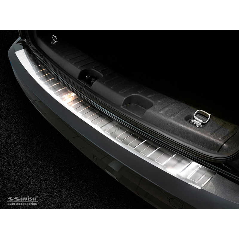 Volkswagen Protection De Pare-Chocs Arrière En Acier Inoxydable Caddy 2004-2015 & 2015- 'Ribs' Taille 30