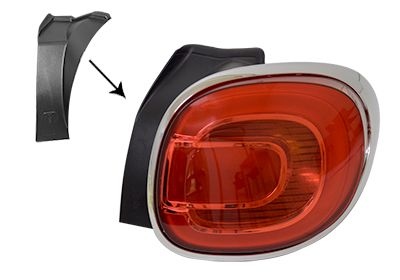 Combination Rearlight 1609924 Van Wezel