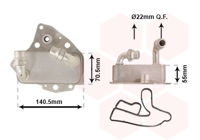 Oil Cooler, engine oil *** IR PLUS ***