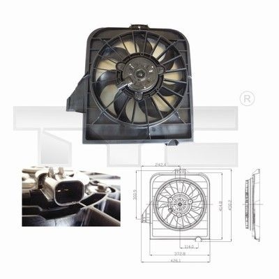 Fan, radiator 804-0003 TYC