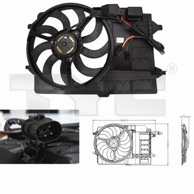 Fan, radiator 803-0002 TYC