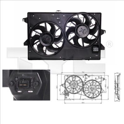 Fan, radiator 810-0007 TYC