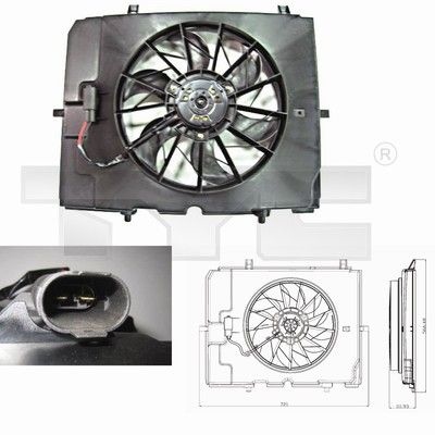 Fan, radiator 821-0002 TYC