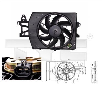 Fan, radiator 810-0034 TYC