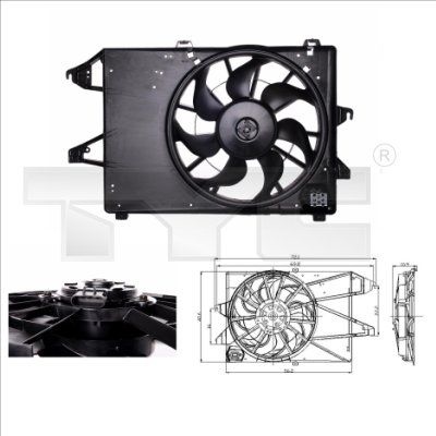 Fan, radiator 810-0009 TYC