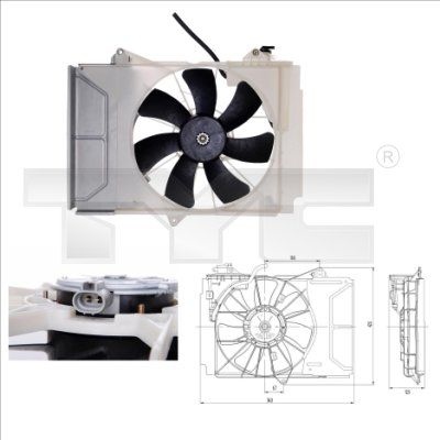 Fan, radiator 836-0011 TYC