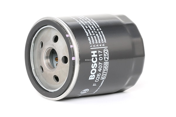 BOSCH Oil filter FORD F 026 407 017 FH1044,1339125,1807516 Engine oil filter 2192565,4M5J6714DA,4M5Q6714CA,4M5Q6714DA,EFL913,FH1044