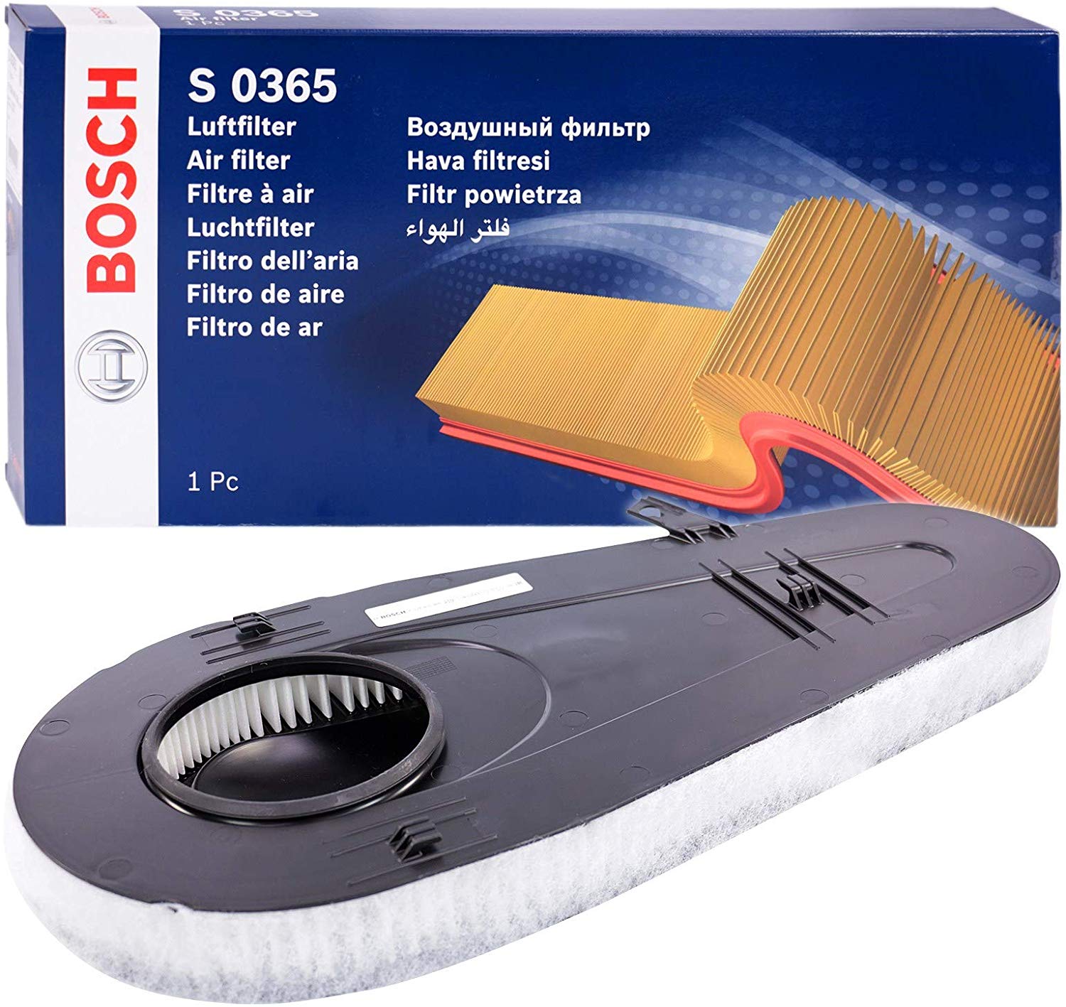 BOSCH Air filter Filter Insert F 026 400 365 Engine air filter,Engine filter BMW,5 Touring (F11),5 Limousine (F10),7 (F01, F02, F03, F04),5 GT (F07)