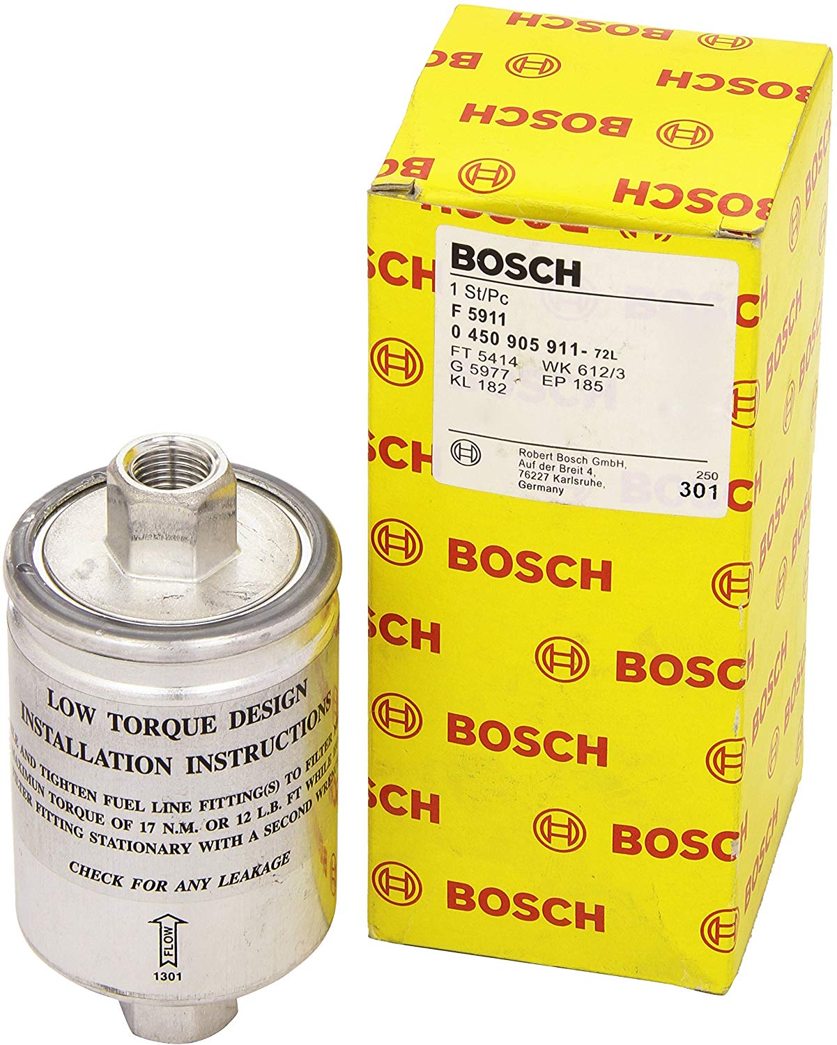 BOSCH Fuel Filter In-Line Filter 0 450 905 911  OPEL,LADA,ROVER,Speedster (E01),110 (2110),MINI,25 Schrägheck (RF),200 (RF),45 Stufenheck (RT),45 (RT)
