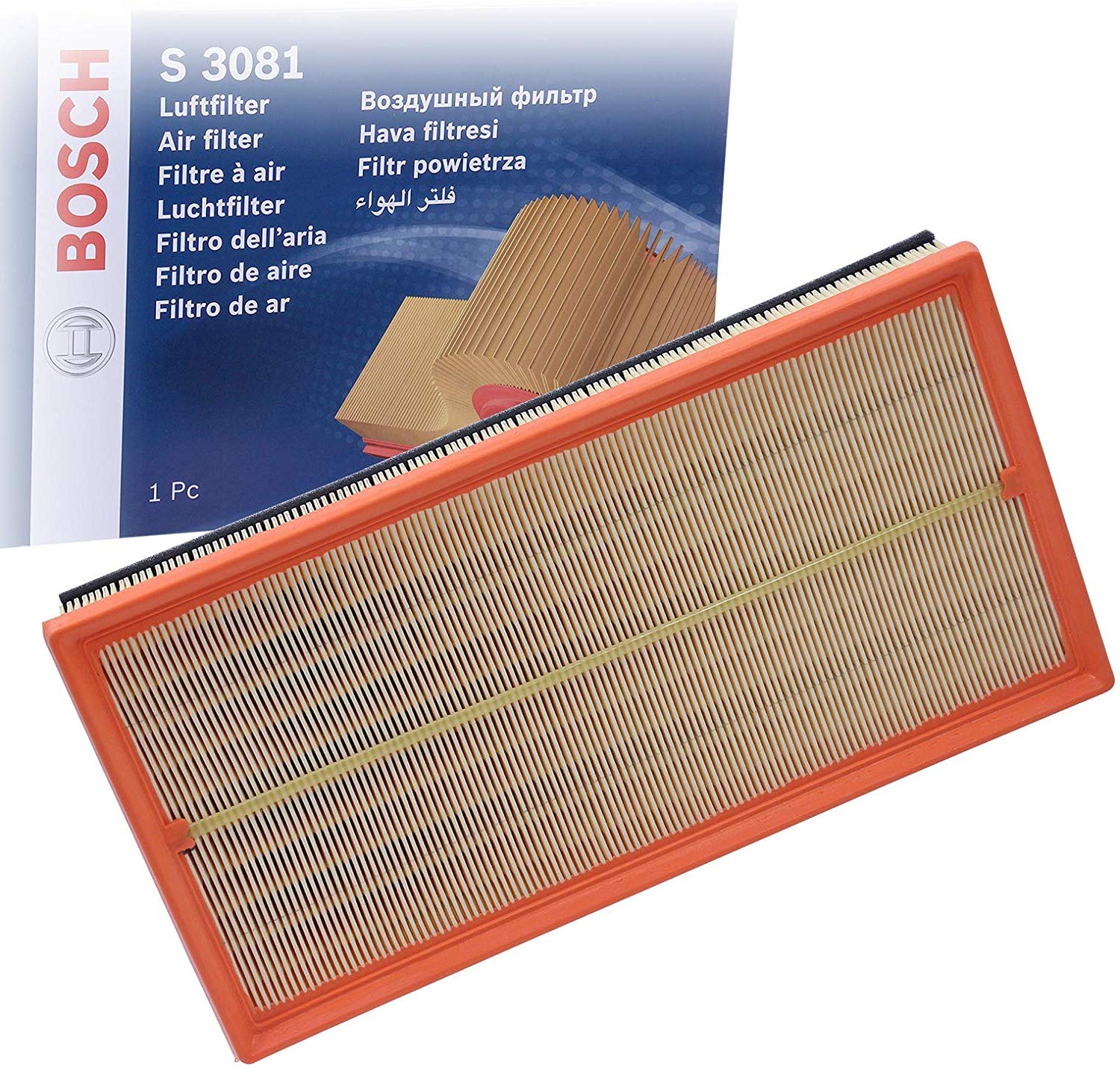 BOSCH Air filter VW,AUDI,SKODA 1 457 433 081 180129620,1J0129620A,180129620 Engine air filter,Engine filter 1J0129620A,180129620,1J0129620A,180129620
