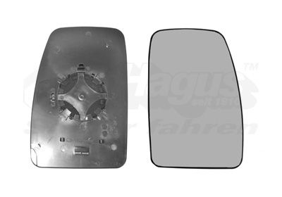 VAN WEZEL Wing Mirror Glass * HAGUS * Right 3799836 Side Mirror Glass,Mirror Glass OPEL,RENAULT,NISSAN,Movano B Kastenwagen (X62),Movano B Bus (X62)