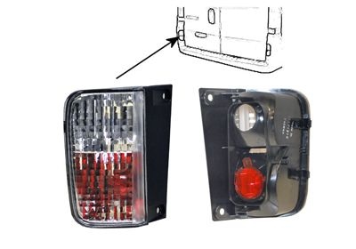 VAN WEZEL Rear light Bumper 4395929 Combination rearlight,Tail light OPEL,RENAULT,NISSAN,Vivaro A Kastenwagen (X83),Vivaro A Combi (X83)