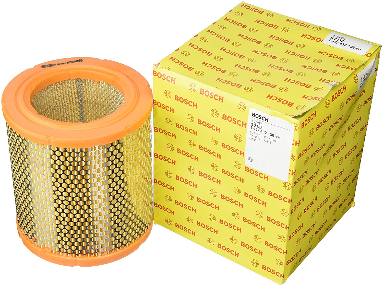 BOSCH Air filter FIAT,PEUGEOT,CITROËN 1 457 432 138 144409,1444A1,1444EY Engine air filter,Engine filter 1444TX,1444WZ,1902457,4389435,5980183,5983899