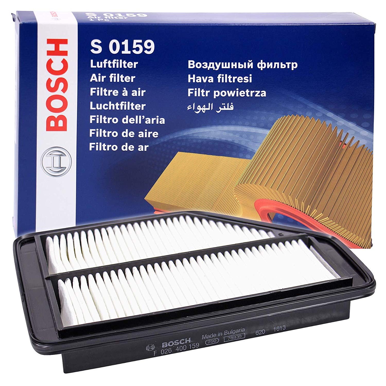 Bosch S0159 Filtro Aria Per Auto - Ricambio Di Alta Qualit&agrave; Per Motore