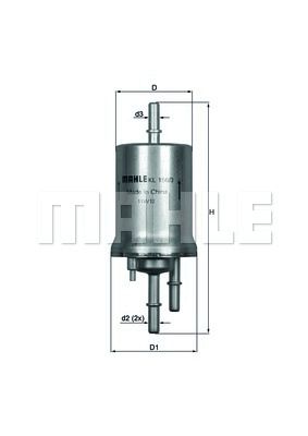 MAHLE ORIGINAL Fuel Filter VW,AUDI,SKODA KL 156/3 6Q0201051C,6Q0201051J,6Q0201051C  6Q0201051J,76833008,6Q0201051C,6Q0201051J,6Q0201051C,6Q0201051J