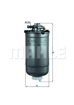MAHLE ORIGINAL Fuel Filter VW,SKODA,SEAT KL 157/1D 6Q0127400A,6Q0127400B,6Q0127401  6Q0127401A,6Q0127401B,6Q0127401D,6Q0127400A,6Q0127400B,6Q0127401