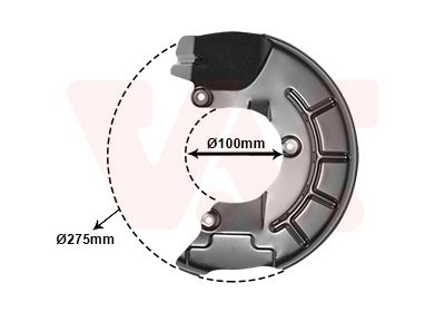 VAN WEZEL Brake Disc Back Plate VW,AUDI,SKODA 5829371 6Q0615311D,6R0615311,6R0615311A 6Q0615311D,6R0615311,6R0615311A,6Q0615311D,6R0615311,6R0615311A