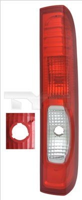 TYC Rear light Left 11-12384-01-2 Combination rearlight,Tail light OPEL,RENAULT,NISSAN,Vivaro A Combi (X83),TRAFIC II Kasten (FL),TRAFIC II Bus (JL)