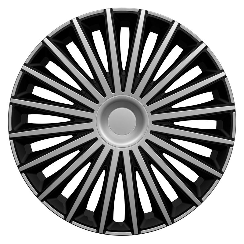 4-piece Hubcaps Dakota 13-inch silver / black