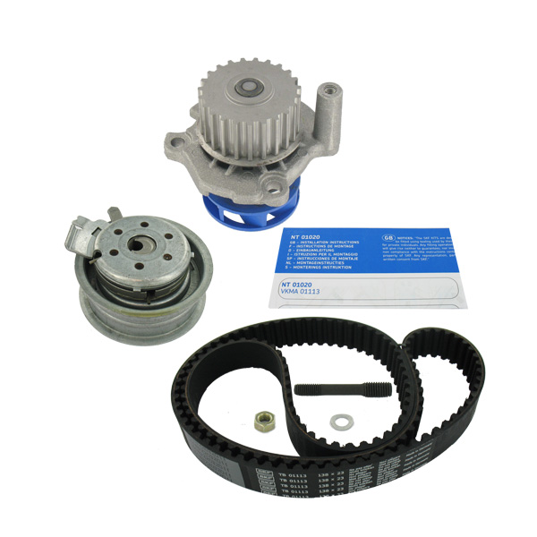 SKF Water Pump + Timing Belt Kit Number of Teeth: 138 VKMC 01113-2  VW,SKODA,SEAT,Golf IV Schrägheck (1J1),Golf V Schrägheck (1K1),TOURAN (1T1, 1T2)