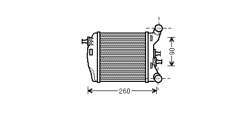 Intercooler, charger 17004376 International Radiators