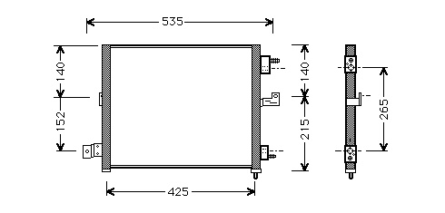 Condenser, air conditioning 82005062 International Radiators Plus