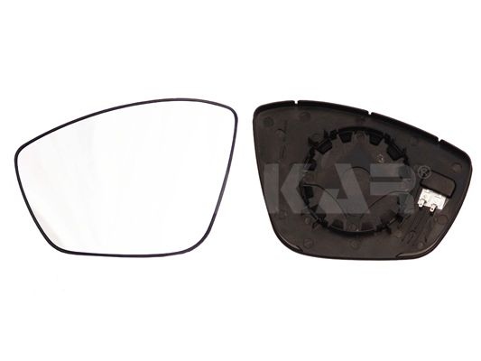 ALKAR Wing Mirror Glass Left 6431296 Side Mirror Glass,Mirror Glass PEUGEOT,CITROËN,208 I Schrägheck (CA_, CC_),308 SW II,2008 Kombi (CU_),308 II