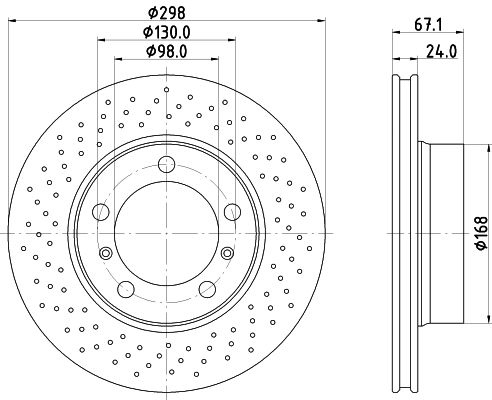 Brake disc 8DD 355 -891 Hella Pagid GmbH