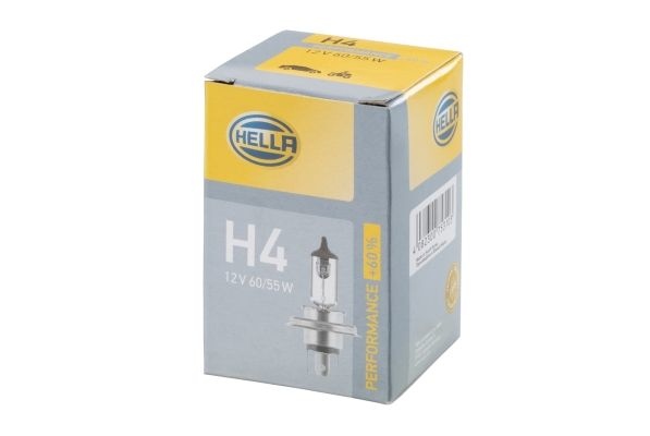 HELLA Light Bulbs PERFORMANCE UP TO 60% H4 8GJ 223 498-221 Bulb, headlight VW,AUDI,MERCEDES-BENZ