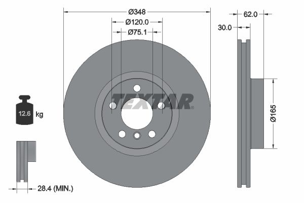 TEXTAR Brake disc BMW 92160905 34116771986,34116793244,34116868938 Brake rotor,Brake discs,Brake rotors 34116886477,6771986,6793244,6868938,6886477
