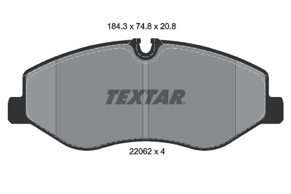 TEXTAR Brake pad set Q+ prepared for wear indicator 2206201 Brake pads,Brake pad set, disc brake MERCEDES-BENZ,V-Klasse (W447),VITO Kasten (W447)