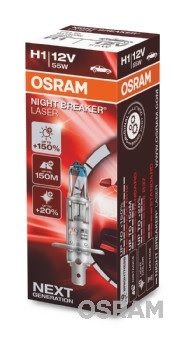 OSRAM Light Bulbs NIGHT BREAKER® LASER next generation H1 64150NL Bulb, spotlight VW,AUDI,MERCEDES-BENZ,Golf IV Schrägheck (1J1),POLO (9N_)