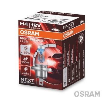 OSRAM Light Bulbs NIGHT BREAKER® LASER next generation H4 64193NL Bulb, spotlight VW,AUDI,MERCEDES-BENZ