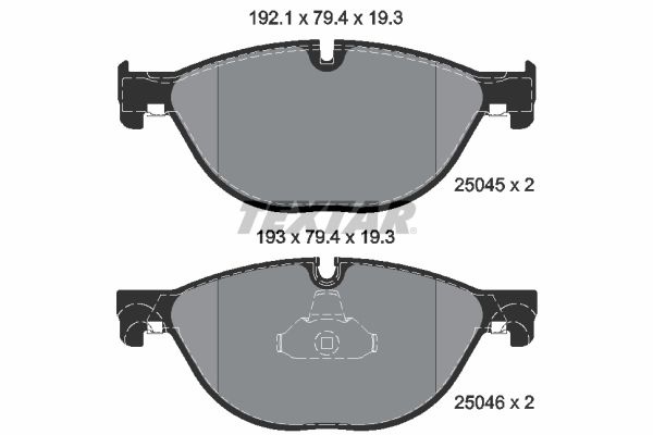 TEXTAR Brake pad set BMW,ALPINA 2504501 2449268,34112449268,34116775318 34116775322,34116793021,34116851269,6775318,6775322,6793021,6851269,101110889