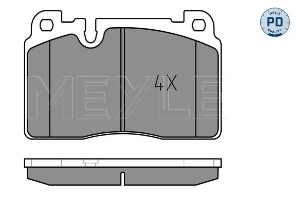 Brake Pad Set, Disc Brake MEYLE-PD Quality