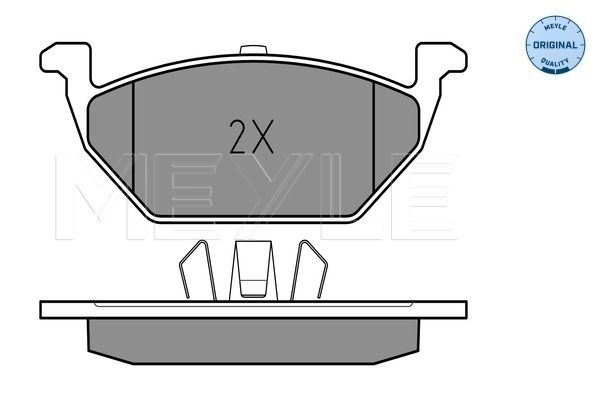 MEYLE Brake pad set VW,AUDI,SKODA 025 231 3019/A 1J0698151,1J0698151A,1J0698151B 1S0698151A,1S0698151D,2Q0698151,2Q0698151T,6C0698151,6C0698151D