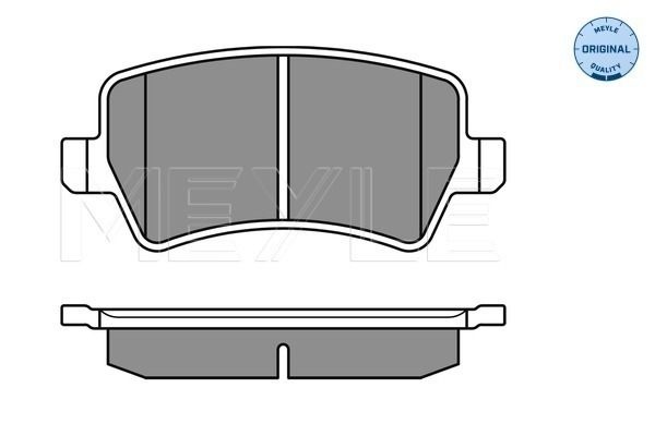 MEYLE Brake pad set FORD,VOLVO,LAND ROVER 025 244 9617 1426143,1426144,1439866 1459450,1503969,1566233,1752093,1916606,6G912M008FA,6G912M008FB,MBP0609