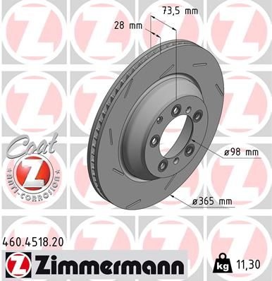 Brake Disc COAT Z .4518.20 Zimmermann