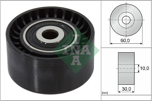 INA Idler Pulley FORD,FIAT,PEUGEOT 532 0321 10 11317805961,7805961,083048 Guide Pulley,Deflection Pulley,Deflection/Guide Pulley, v-ribbed belt 083049