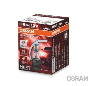 OSRAM Light Bulbs NIGHT BREAKER® LASER next generation HB4 9006NL Bulb, spotlight VW,MERCEDES-BENZ,OPEL,Golf V Schrägheck (1K1),TOURAN (1T1, 1T2)