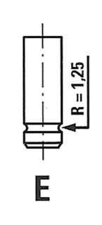 FRECCIA Exhaust Valve R4974/R  OPEL,RENAULT,VOLVO,Vivaro A Kastenwagen (X83),Vivaro A Combi (X83),Movano Kastenwagen (X70),Movano Bus (X70)