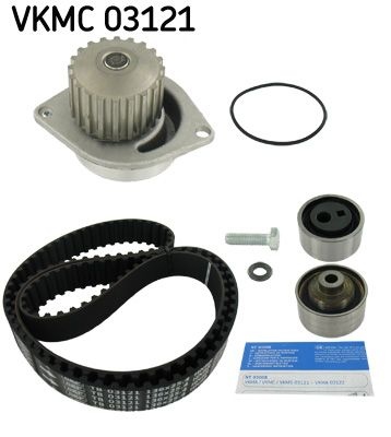 SKF Water Pump + Timing Belt Kit PEUGEOT,CITROËN,NISSAN VKMC 03121 N01025414,N01025420,081672  082930,083028,083031,083063,120158,1201E4,1201E6,120725